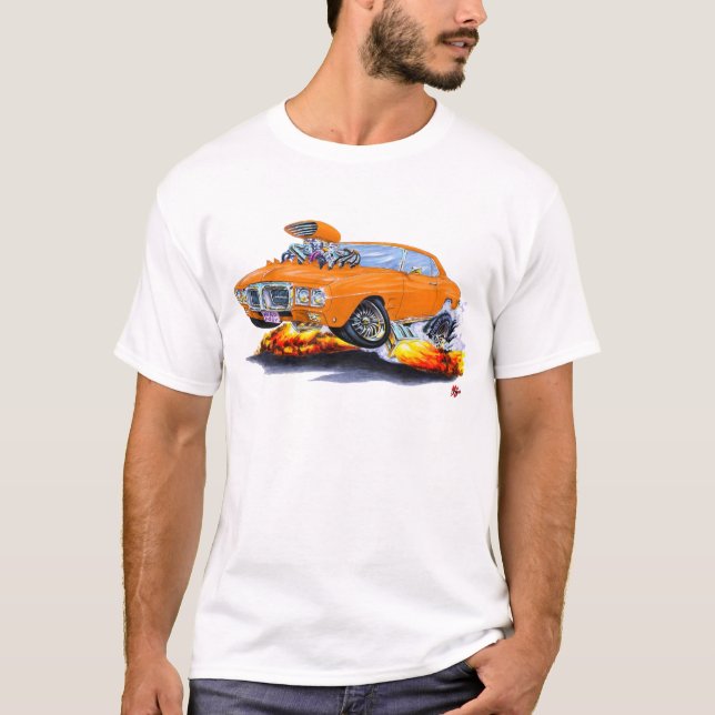 T-shirt Voiture 1969 d'orange de Firebird (Devant)