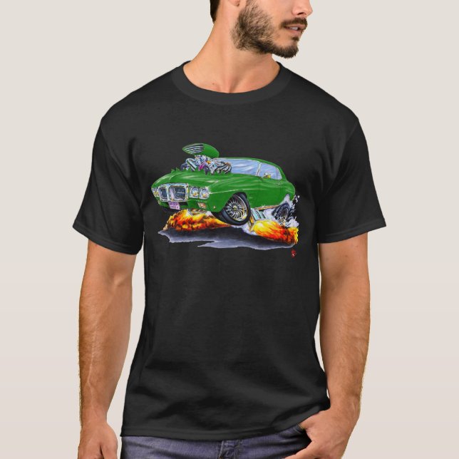 T-shirt Voiture 1969 verte de Firebird (Devant)