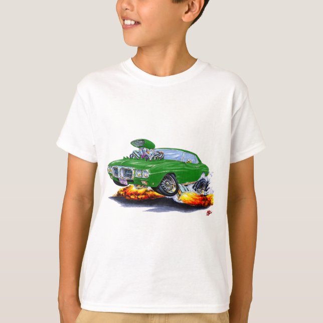 T-shirt Voiture 1969 verte de Firebird (Devant)