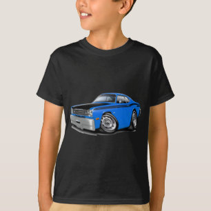T-shirt Voiture 1970-74 de bleu du chiffon 340