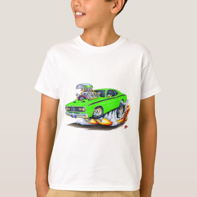 T-shirt Voiture 1970-74 de chaux de chiffon de Plymouth (Devant)