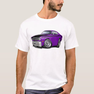 T-shirt Voiture 1970-74 de pourpre du chiffon 340