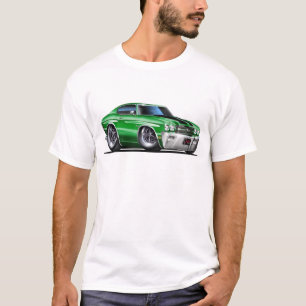 T-shirt Voiture 1970 Vert-Noire de Chevelle