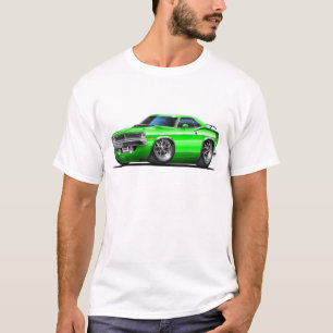 T-shirt Voiture 1970 verte de Plymouth Cuda
