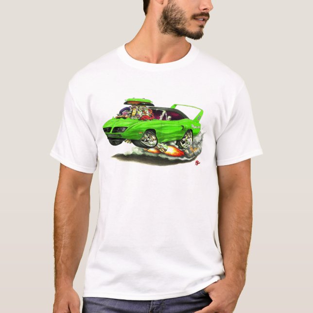 T-shirt Voiture 1970 verte de Superbird (Devant)