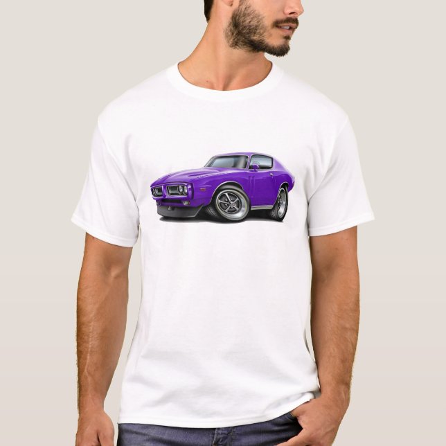 T-shirt Voiture 1971-72 de pourpre de chargeur (Devant)