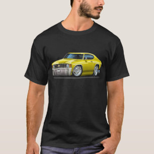 T-shirt Voiture 1971-72 jaune de Chevelle