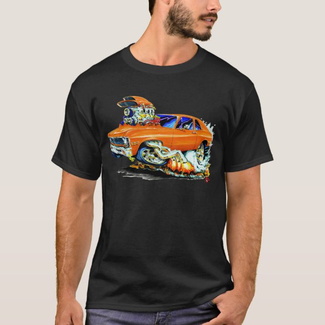 T-shirt Voiture 1971-74 d'orange de nova (Devant)