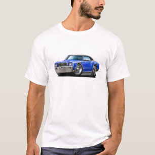 T-shirt Voiture 1971 supérieure Bleu-Noire de Monte Carlo