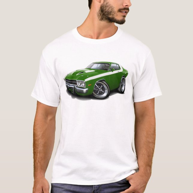 T-shirt Voiture 1973-74 Vert-Blanche de Roadrunner (Devant)