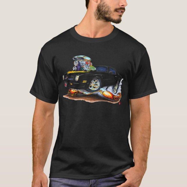 T-shirt Voiture 1974-76 noire du transport AM (Devant)