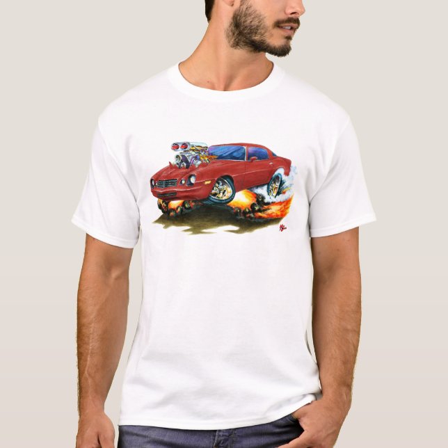 T-shirt Voiture 1979-81 marron de Camaro (Devant)