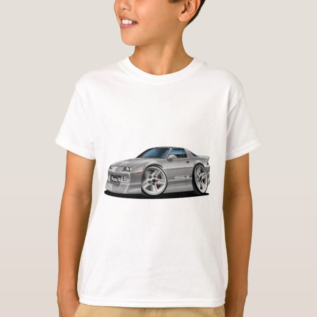 T-shirt Voiture 1982-92 de gris de Camaro (Devant)