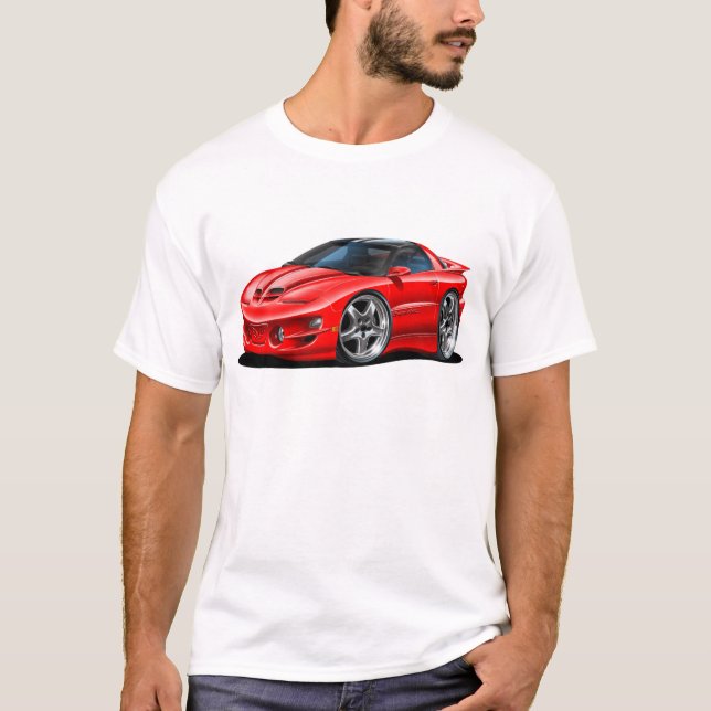T-shirt Voiture 1998-02 de rouge du transport AM (Devant)