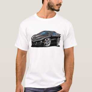 T-shirt Voiture 1998-02 noire du transport AM