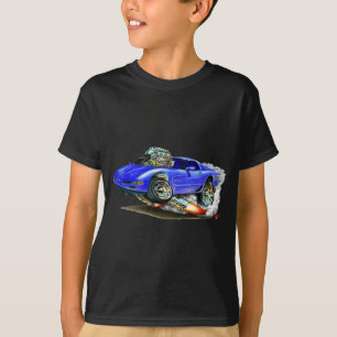 T-shirt Voiture 1998-2004 de bleu de Corvette