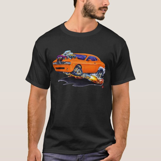 T-shirt Voiture 2008-10 d'orange de challengeur (Devant)