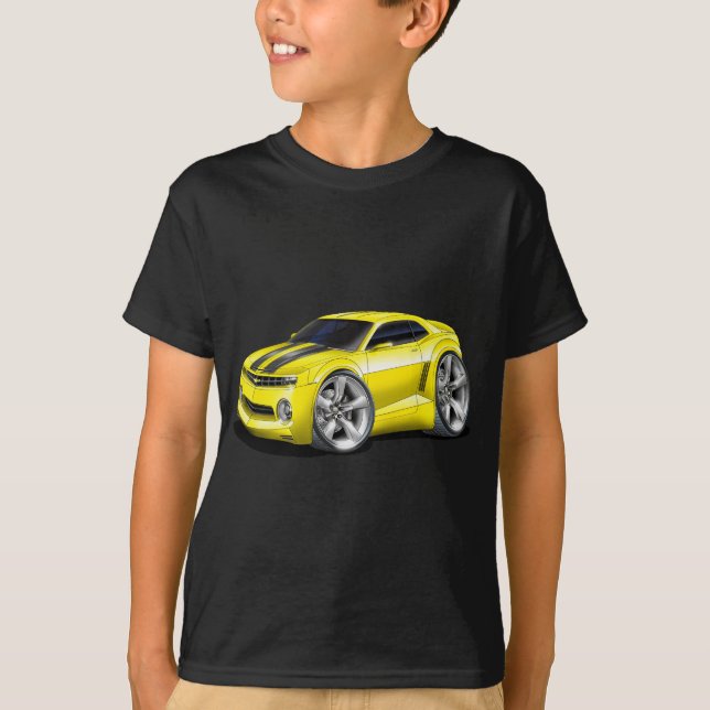 T-shirt Voiture 2010-11 Jaune-Noire de Camaro (Devant)