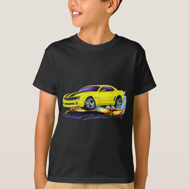 T-shirt Voiture 2010 Jaune-Noire de Camaro (Devant)