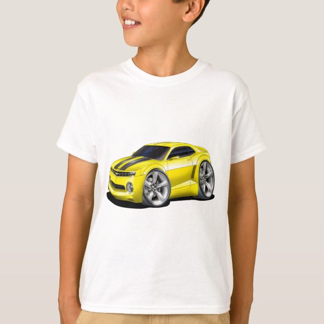 T-shirt Voiture 2010 Jaune-Noire de Camaro (Devant)