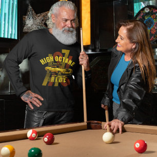 T-shirt Voiture à museau à haute octane long de la côte ou