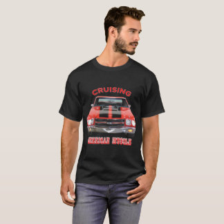 T-shirt Voiture américaine classique Chevelle solides
