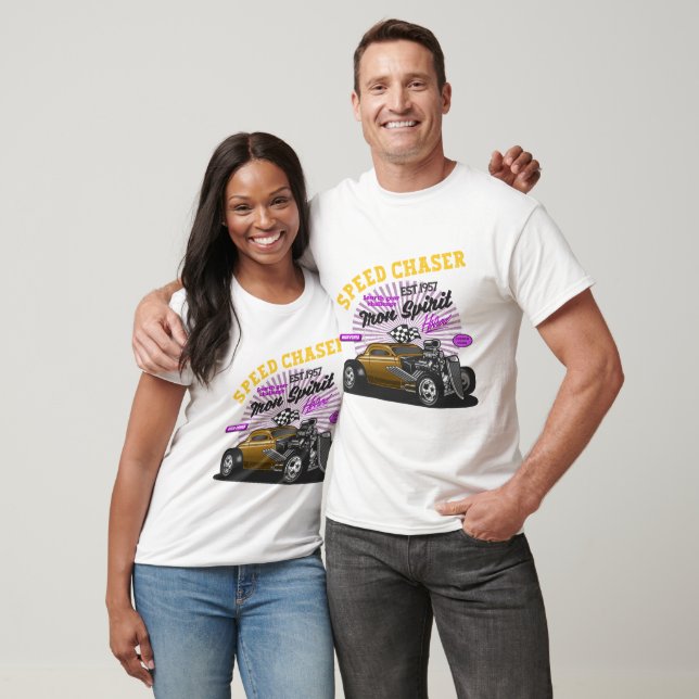 T-shirt Voiture Ancienne Speed Chaser (Unisexe)