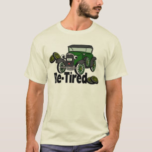 T-shirt Voiture antique retraitée