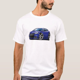 T-shirt Voiture Bleu-Noire de gril du DK de dard de Dodge