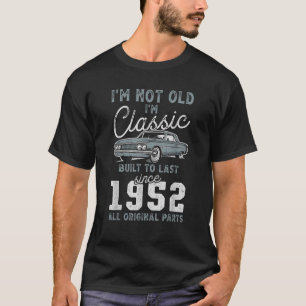 T-shirt Voiture classique 1952 73e anniversaire