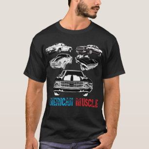 T-shirt Voiture classique American Muscle Cars amoureux T-