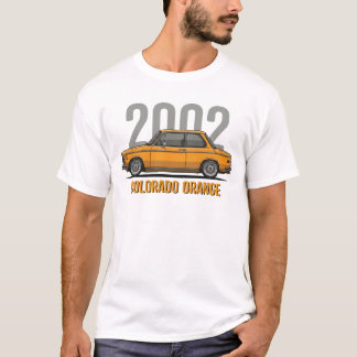 T-shirt Voiture classique BMW 2002 Orange Colorado