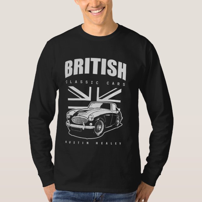 T-shirt Voiture classique britannique Austin Healey (Devant)