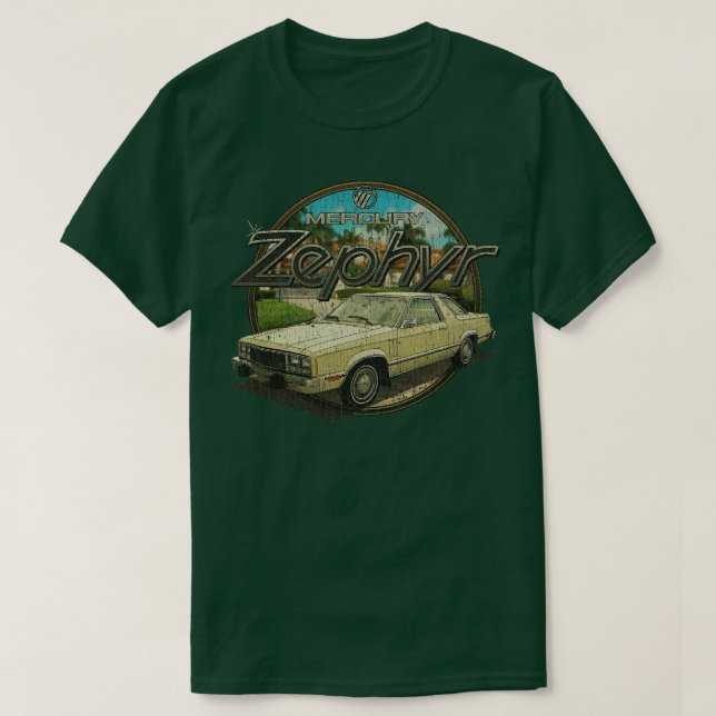 T-shirt Voiture classique Mercury Zephyr Z-7 1978 (Design devant)