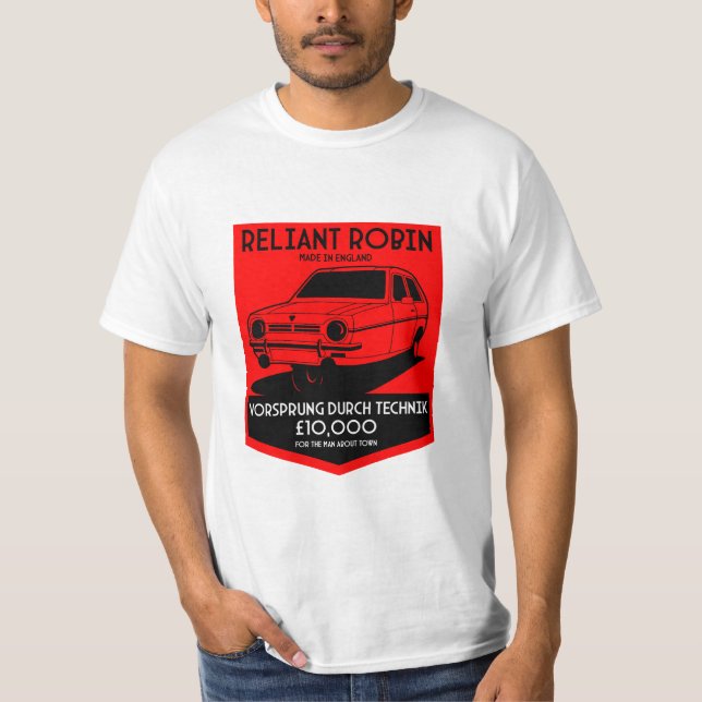 T-shirt Voiture classique Robin Reliant (Devant)