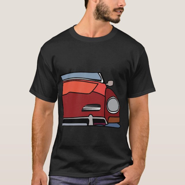 T-shirt Voiture classique vintage (Devant)