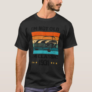 T-shirt Voiture classique vintage 1931 91 Ans 91e Annivers