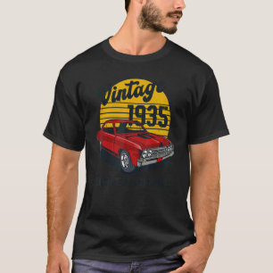 T-shirt Voiture classique vintage 1935 Edition 87e anniver