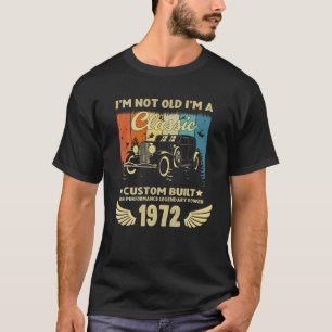 T-shirt Voiture Classique vintage 1972 50 Ans 50E Annivers