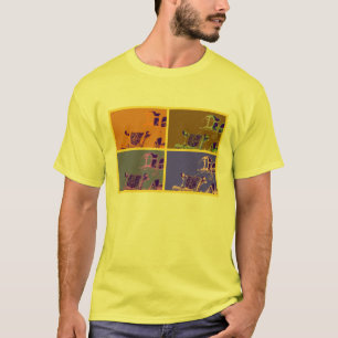 T-shirt Voiture classique vintage française, style d'art