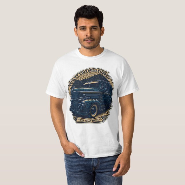 T-shirt Voiture classique vintage vegas music 12 (Devant entier)