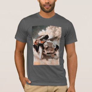 T-shirt Voiture contre le train par William Harnden