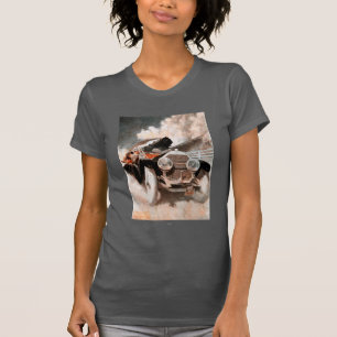 T-shirt Voiture contre le train par William Harnden
