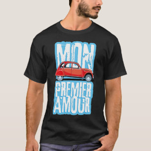 T-shirt Voiture culte française Canard 2cv animaux de comp