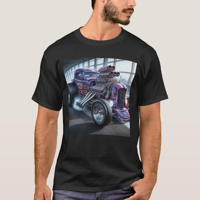 T-Shirt voiture Custom Classic Dragster (Devant)