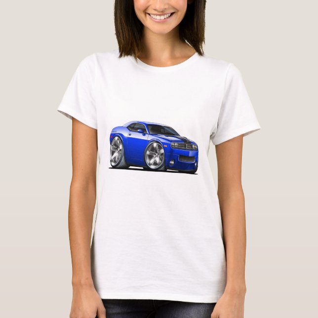 T-shirt Voiture de bleu de challengeur (Devant)