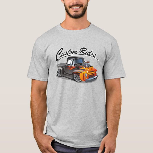 T-shirt Voiture de caricatures (Devant)