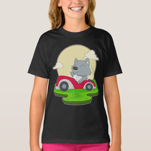 T-shirt Voiture de chat (Devant)