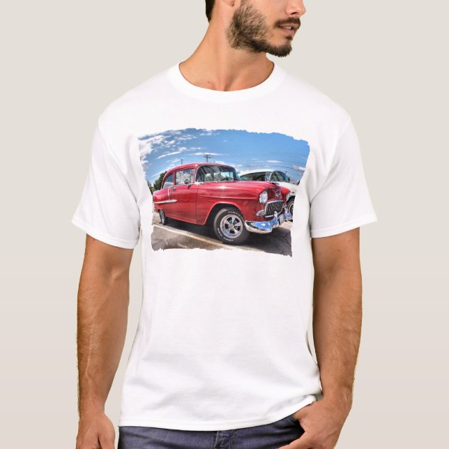 T-shirt voiture de classique des années 50 (Devant)