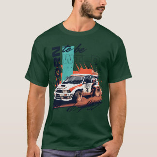 T-shirt Voiture de compétition de rallye dans une course s